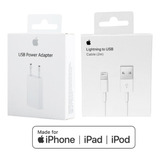 Cargador Apple Original iPhone + Cable Usb 2 M 