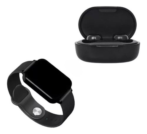 Relógio Digital Masculino Aprova D Agua + Fone Bluetooth 5.0