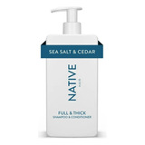  Native Shampoo 2 En 1 Olor Sea And Salt Importado Vegano