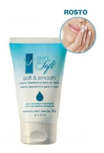 Creme Depilatório Skin So Soft Avon Para Rosto 30g