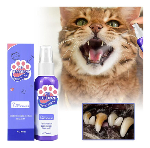 Perro Gato Spray De Limpieza De Dentes Fedorentos