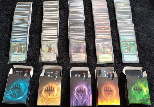 Magic The Gathering 5 Decks Planeswalker Coleção Básica 2021