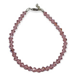 Pulsera Plata 925 - Cristales Swarovski - Rosa - Kl83-25d