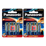 Kit Com 12 Pilhas Alcalina Premium Aa 2a Pequena Panasonic