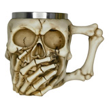 Taza Tazan Mug Calavera Acero Inoxidable 350ml Vikingos G65