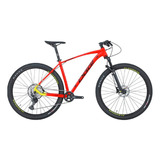 Bicicleta Oggi 29 Big Wheel 7.3 12v 11-51 Deore Mtb Cor Vermelho/amarelo