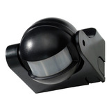 Sensor Detector Movimiento Exterior Negro 180º Ip44 220v