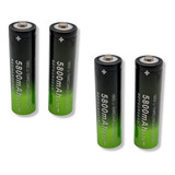 Baterias Pilas Recargables 18650 3.7v / 5800mah (4 Unidades)