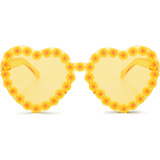 Ailov Lindas Gafas De Sol Con Forma De Corazón De Neón Sin M