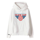 Buzo Buso Saco O Hoodie De Capitán América Blanco Niño