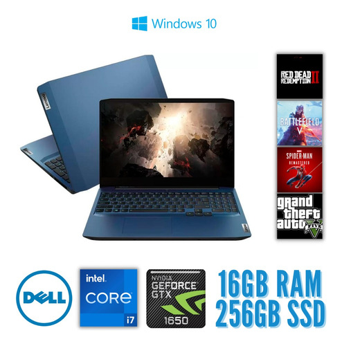 Notebook Lenovo Ideapad Gaming 3i - Core I7 16gb 256ssd- W10