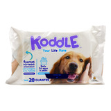 Koddle Guantes De Aseo Para Mascotas 20 Pzas Color Transparente