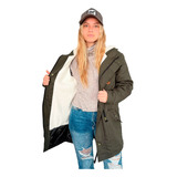 Customs Ba Camperas Mujer Parka Corderito Campera Invierno C