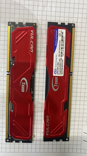 Memória Team Vulcan 4gb Ddr3 2400mhz Cl11 Red 