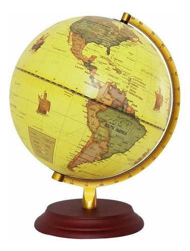 Mini Mapa Mundial Globo Edición Inglesa Escritorio Giratorio