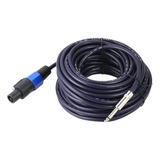 Cable De Audio Profesional Speakon Plug 10 Mts 2x1mm