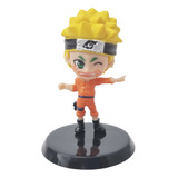 Boneco Miniatura Com Base Coleção Brinquedo Naruto Uzumaki 4