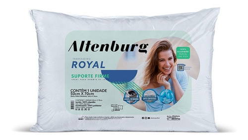 Travesseiro Altenburg Royal Branco - 50cm X 70cm