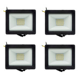 Pack X 4  Reflector Proyector Led 30w Ip65 Luz Fría Sica