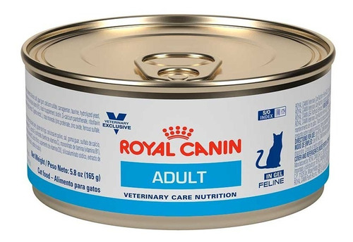 24 Latas Royal Canin Feline Adult Veterinary Care Nutri 165g