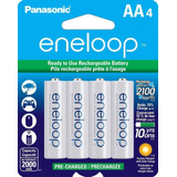 Pila Recargable Panasonic Eneloop Aa 4 Unidades 2000 Mah