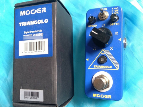 Pedal Efeito Digital Tremolo Mooer Triangolo