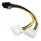 Adaptador Placa Video Pci Express 8 Pinos 6+2 Molex Duplo