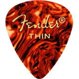 Kit 6 Palhetas Fender Classic 351 Thin Tortoise Shell Celulo