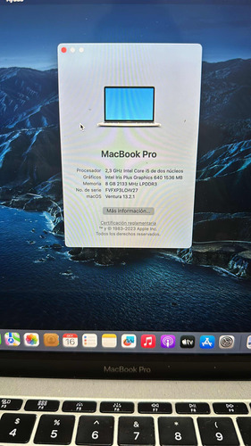 Macbook Pro 2017 I5 8gb Muy Buena