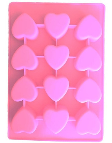 Molde De Silicón Corazón Texturizado Para Jabón Chocolate 