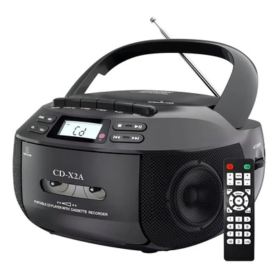Artmu® Cassette Player Boombox Con Grabadora\u002Fusb\u002Fbluetooth\u002Fsd\u002Fradio Negro | Meses sin interés