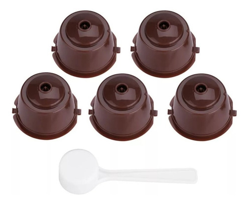 5 Capsulas Dolce Gusto Cafetera Reusables Rellenables Refill