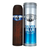 Perfume Silver Blue De Cuba Hombre 100 Ml Eau De Toilette Nuevo Original