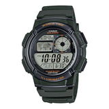 Reloj Casio Ae-1000w-3a Deportivo Verde Digital Hombre
