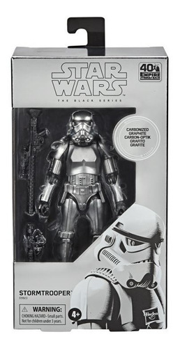 Star Wars Black Series 6 Polegadas Stormtrooper Carbonized