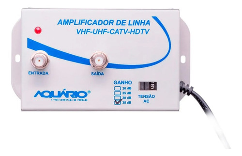 Amplificador Para Sinal De Tv 35db Aquário Al 35