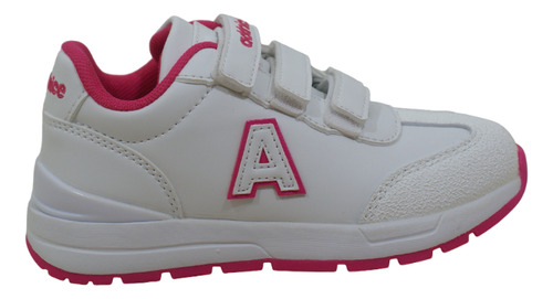 Zapatilla Addnice Los Angeles Velcro Blanco/rosa 24-30 Niño 