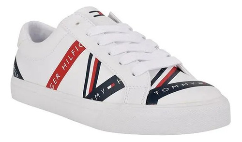 Zapato Tenis Tommy Hilfiger Dama Luster 100% Original En Gra