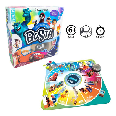 Juego de Mesa Basta Disney Pixar Original | Diviértete con Sulley, Cars, Toy Story, Coco y más | Para 2 a 8 Jugadores +6 Años | MercadoLibre
