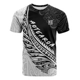 Camiseta Con Estampado 3d De Balón De Rugby Maorí