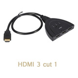 Negro 3 Puertos Hdmi Multi Display Interruptor Automático Hu