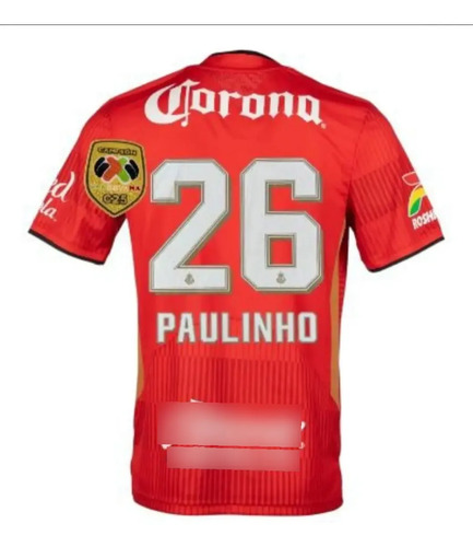 Jersey Playera Paulinho#26 Toluca V.jugador 25-26 Local