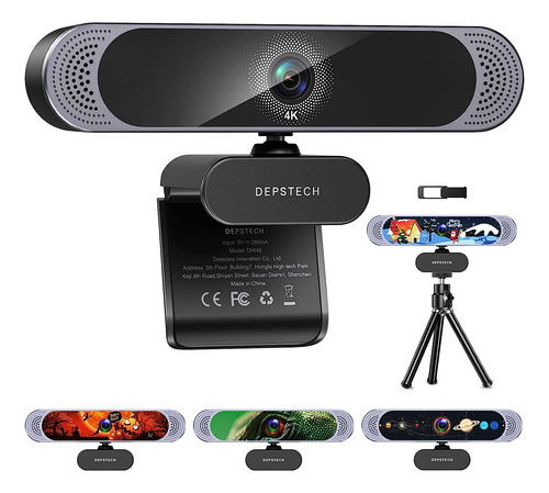 Depstech Webcam With Microphone, 4k Webcam Sony Sensor Au...