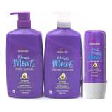 Kit Aussie Shampoo E Condicionador Moist 778ml+máscara Moist