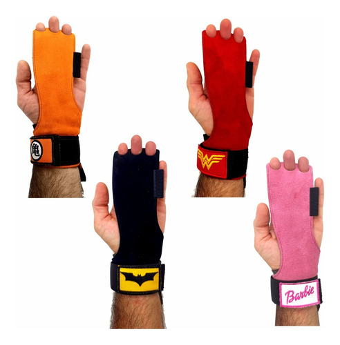 Calleras Crossfit Comic Premium C/ Doble Cuero Y Velcro