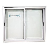 Ventana Aluminio Blanco 80x60 Vidrio Entero 4mm Y Mosquitero