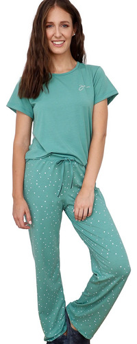 Pijama Jaia 24006 Littel Dots M/corta Y Pantalon Estampado