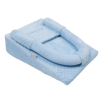 Cojin Antireflujo Para Bebé | Memory Foam Color Azul | Meses sin interés