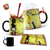 Taza Mágica Coraline  Personalizada Con Tu Nombre