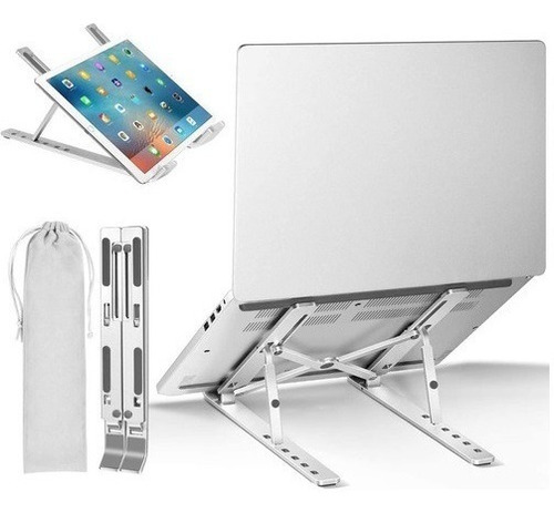 Suporte De Alumínio Para Mac Pro Ou Air E Notebook Ajustável